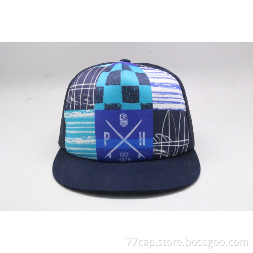 wholesale 5 panel foam front mesh back trucker caps snapback hat